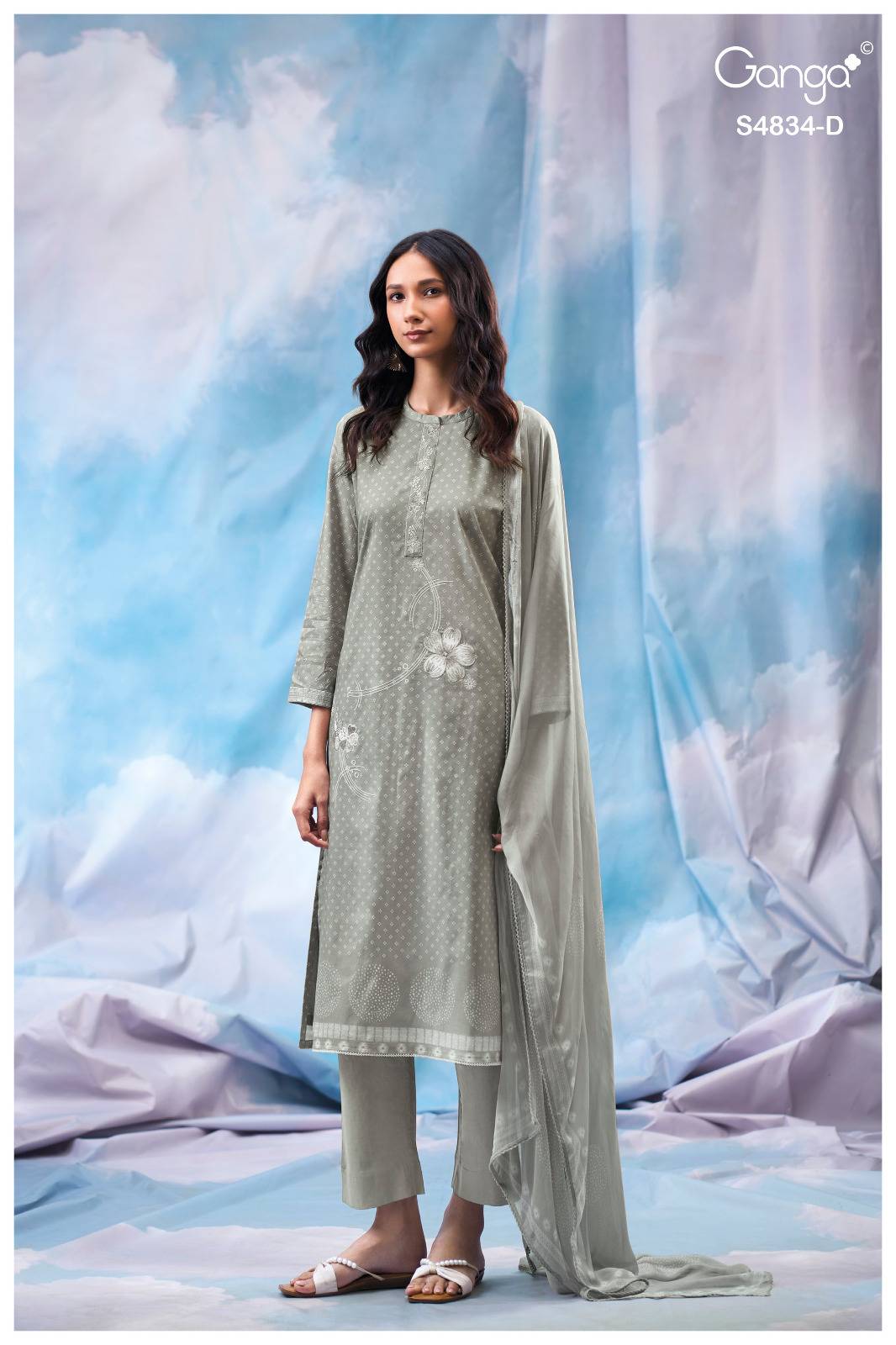 AISLINN 4834 By Ganga Fashion Stylish Beautiful Colourful COTTON Dresses At Wholesale Price